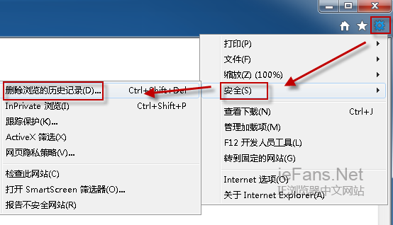 删除浏览的历史记录